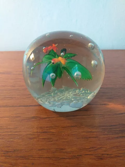 Vintage Glass Aquarium Paperweight