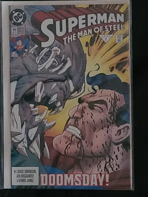 Superman The Man Of Steel Vol 1 #19 Jan 1993 Doomsday Published By DC Comics