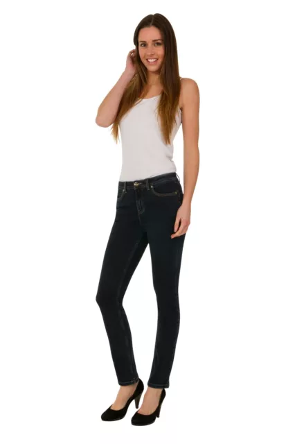 EX M&S WOMENS Ladies Jeans Roma Rise Slim Leg Stretch Pants Size 8