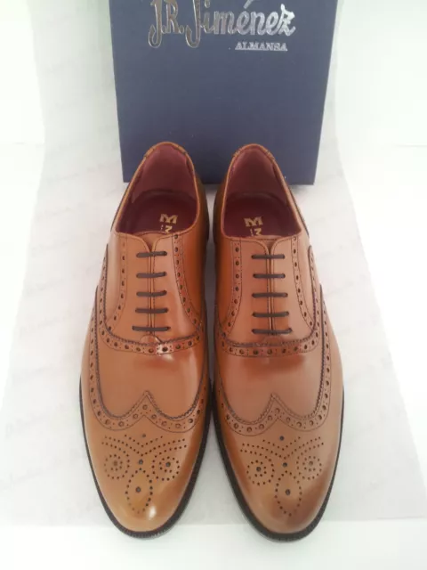 Chaussures Homme Habillées Brogues TOUT CUIR Semelle in Cuir Noir Marron ESPAGNE