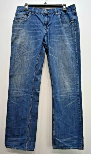 Banana Republic Women Blue Modern Straight Leg Cotton -Pocket Denim Jeans 34/34