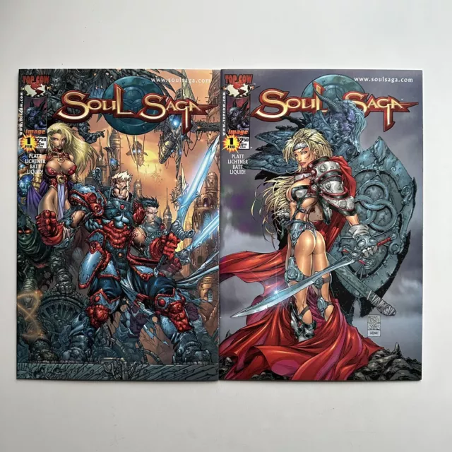 Image Top Cow Comics Soul Saga #1 Cover A & Michael Turner Variant NM 2000