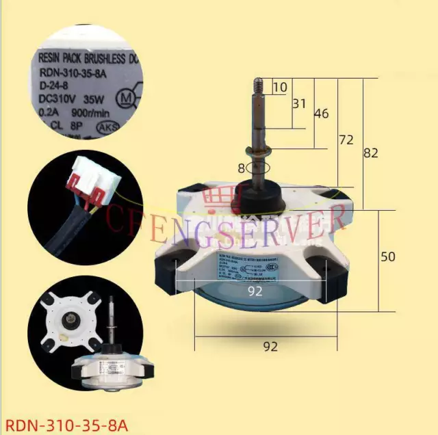 One RDN-310-35-8A Midea Frequency Conversion Air Conditioning DC Motor