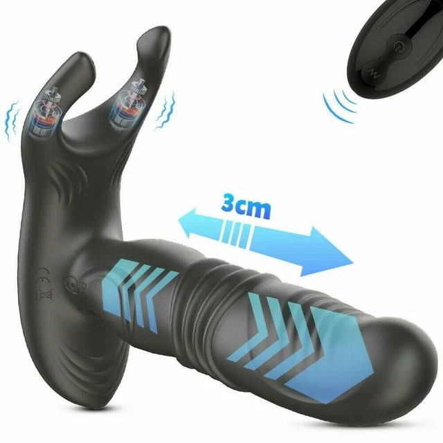 Massager Anal Prostate En Silicone Noir - Plug Avec Stimulateur P-Spot - Jouet Unisexe