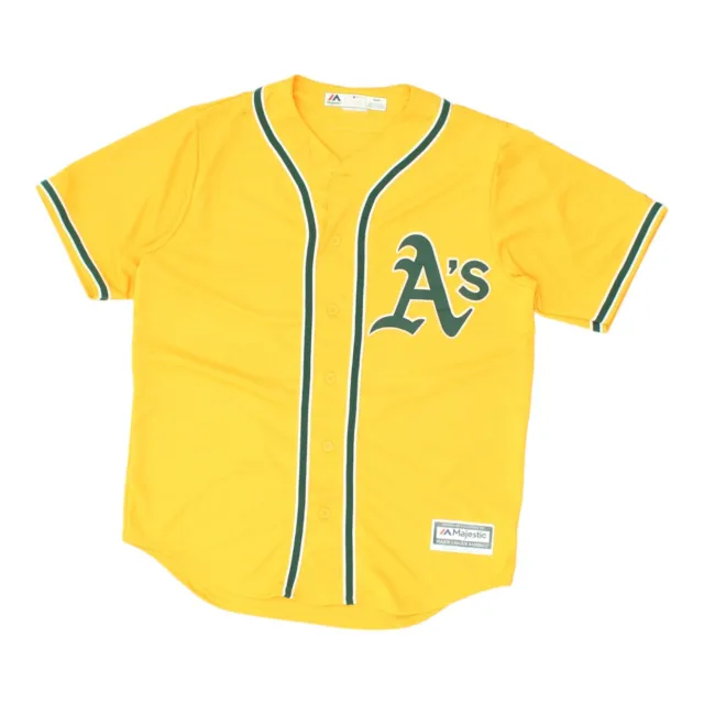 Maglietta da baseball Oakland Athletics da uomo gialla majestic | abbigliamento sportivo vintage MLB