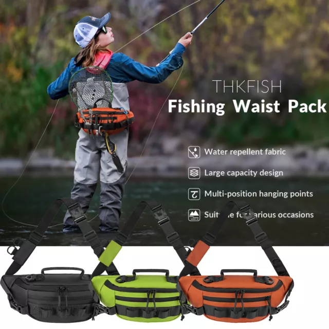 Fishing Tackle Bag Fanny Pack Waterproof Waist Bag Portable Men Fly Fishing Bag