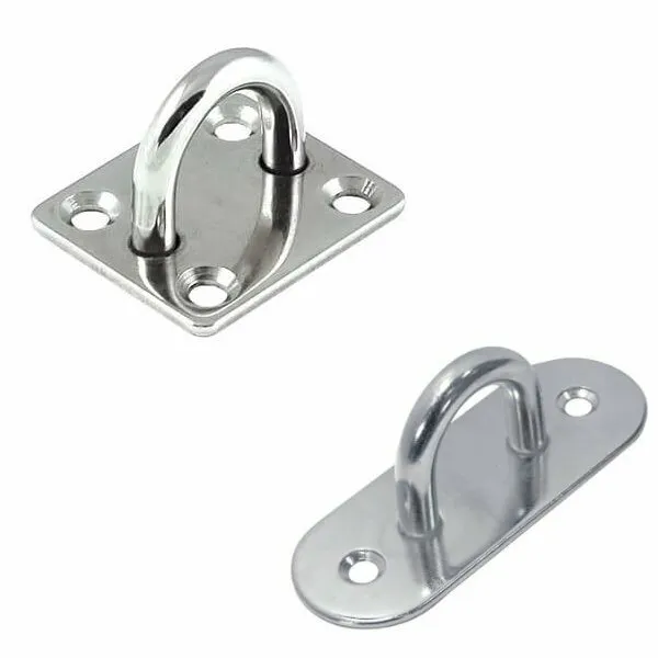 Stainless Steel Pad Eye Plate or Square Eye Plate (5mm/6mm/8mm Without Screws)