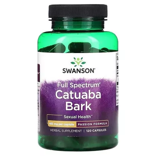 Swanson Catuaba Écorce 465mg Capsules Aphrodisiaque Libido Inflammation 2 Taille