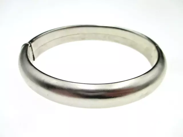 Designer Armreif 925 Sterling Silber signiert Vintage Silver bangle Modernist