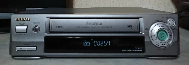 AIWA HV-FX1500K VHS Stereo Video Cassette Recorder FAULTY Sold as