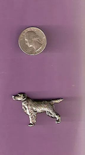Gordon Setter Nickel Silver Brooch Pin Jewelry 2