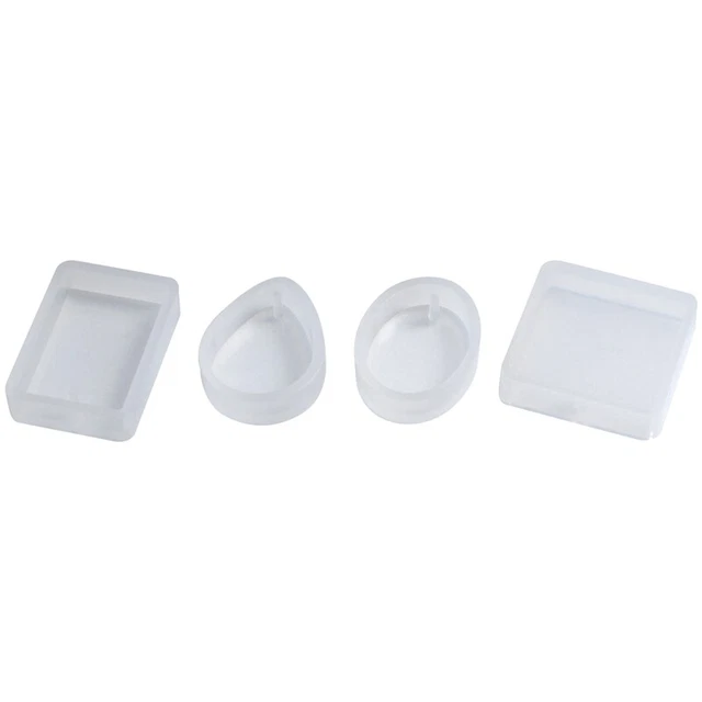 15 Pack Silicone Resin Pendant Mould Jewellery Molds With Hanging Hole For DiyM7