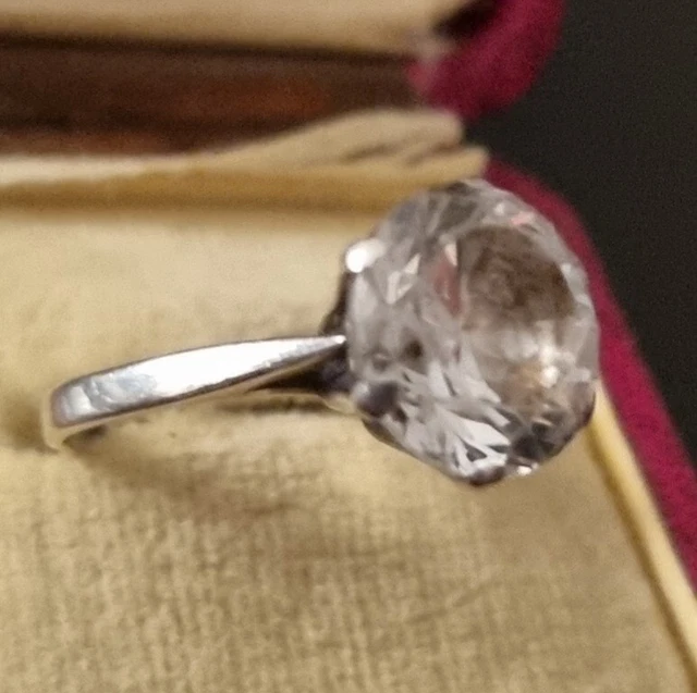 Bague large Nausitha Argent 1 topaze bleue 6.54 ct - Cadeau anniversaire élégant