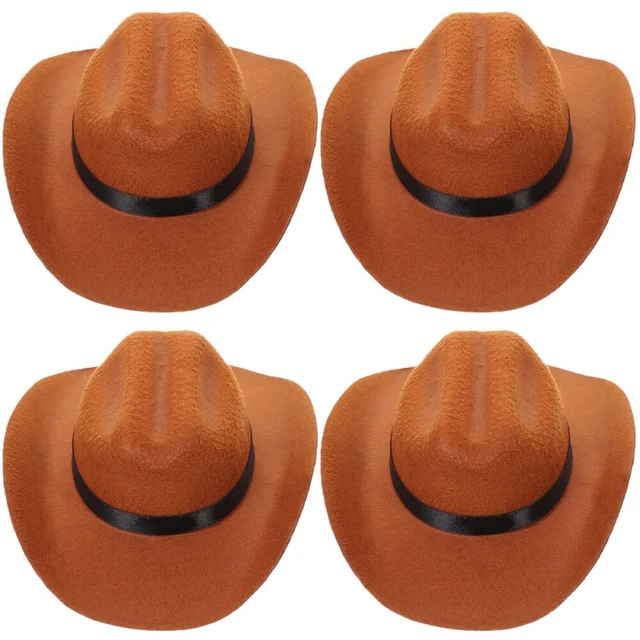 4 pz cappello da cowboy cane resistente all'usura decorazione non tessuto cappello per animali domestici delicato cappello per gatto