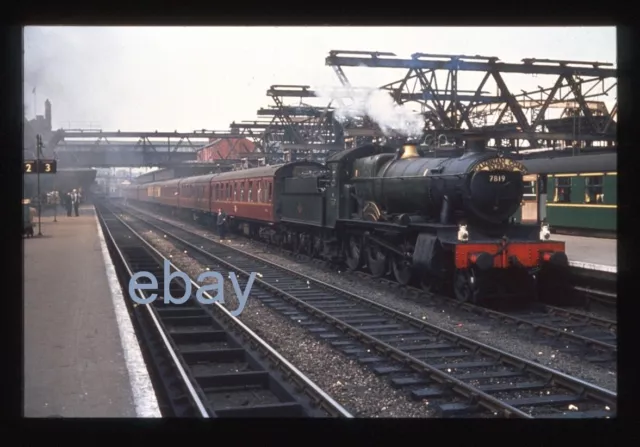 35mm slide- ex GWR 'Manor' 7819 at Shrewsbury station / June 1963.