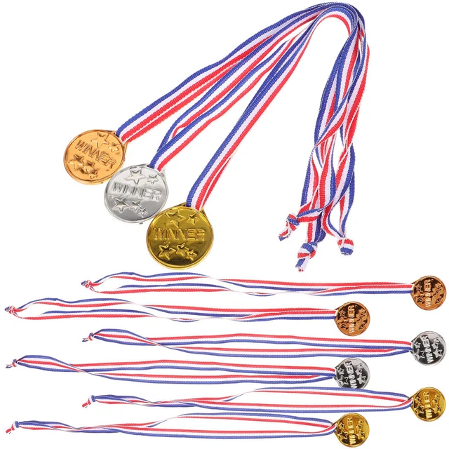 9Pcs Metal Medals Student Sports Match Medal for Competition Sports Medals