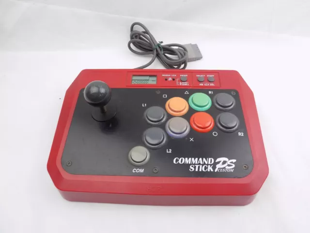 Like New Hori Playstation 1 PSone Command Stick PS Custom Fightpad Arcade Sti...