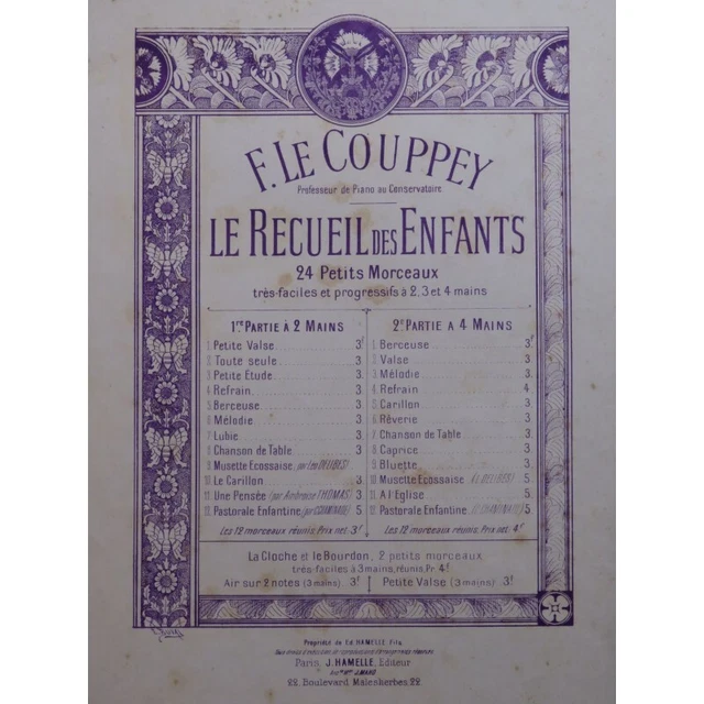 DELIBES Léo Musette Écossaise Piano ca1890