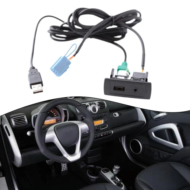 Nuovissimo socket USB socket connettore aux USB ricambio 12-24 V 150 cm Abs