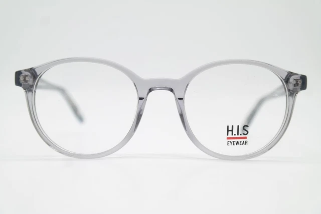 Lunettes HIS HPL520 Bleu Bronze Transparent Ovale - Monture Neuve Sans étiquette