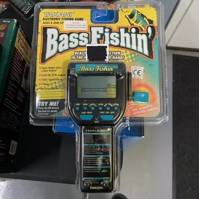 Takani Bass Fishing Handheld Electronic Game RARE VINTAGE SEALED