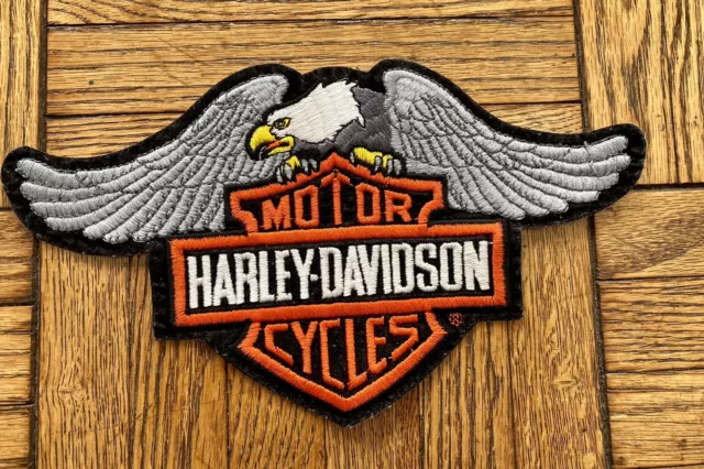 HARLEY-DAVIDSON PATCH DOWN WING EAGLE BAR SHIELD LARGE 11x8.5 $35.00 -  PicClick