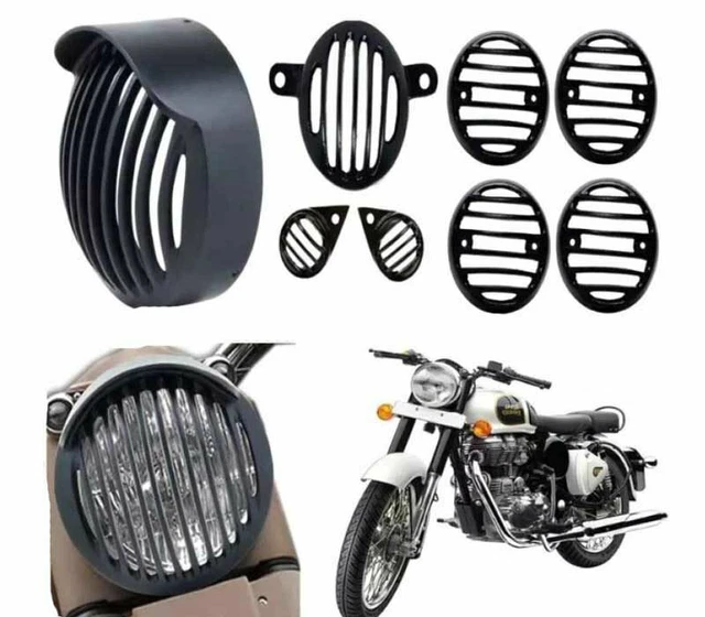 royal enfield classic 500 headlight grill