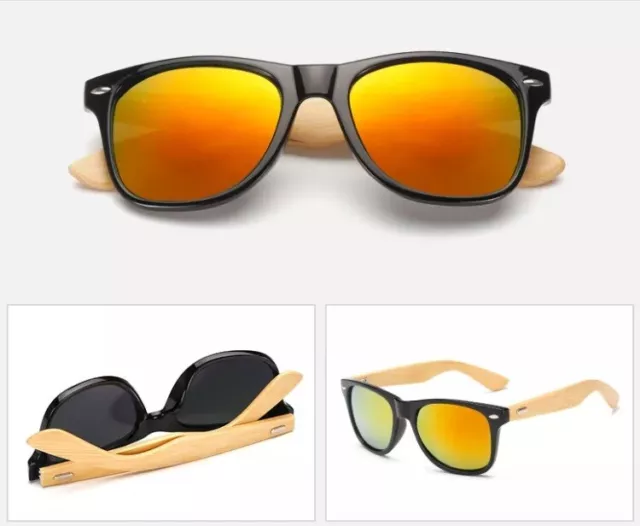 Wood Eyewear New L00K Polarized sunglasses in 100% UV block bamboo wood