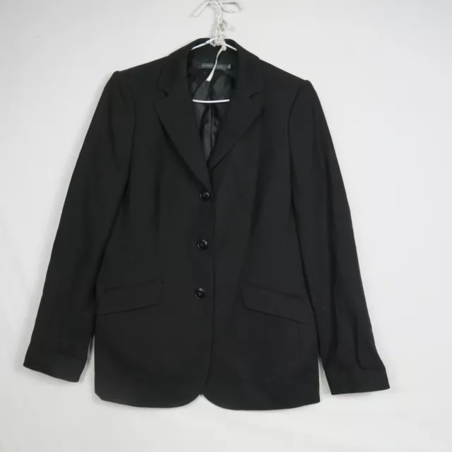 Sportscraft Womens Blazer Jacket 12(AU) or Medium Black Collared Formal Office