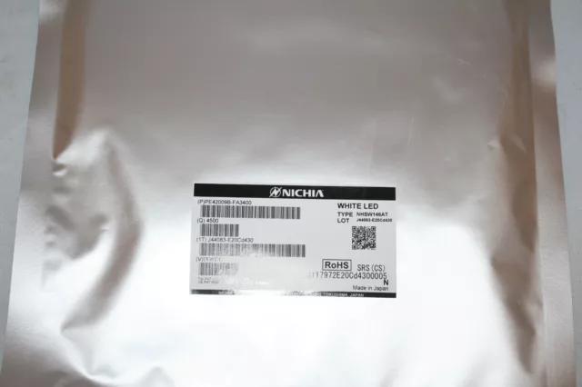 NEW, Sealed - Nichia NHSW146AT White LED - Real of 4,500