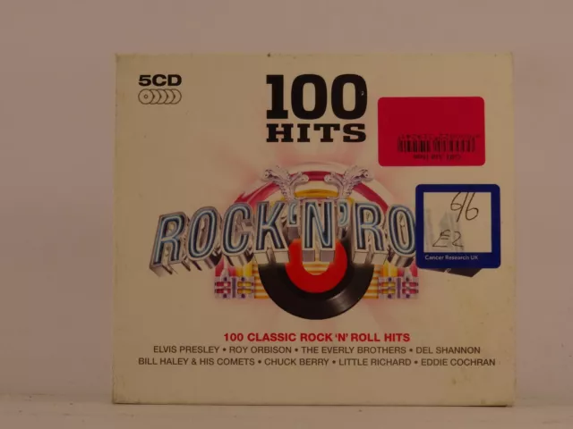 VARIOUS ARTISTS 100 HITS ROCK N ROLL (5xCD) (Z51) 20+ Track CD Album Picture Sle