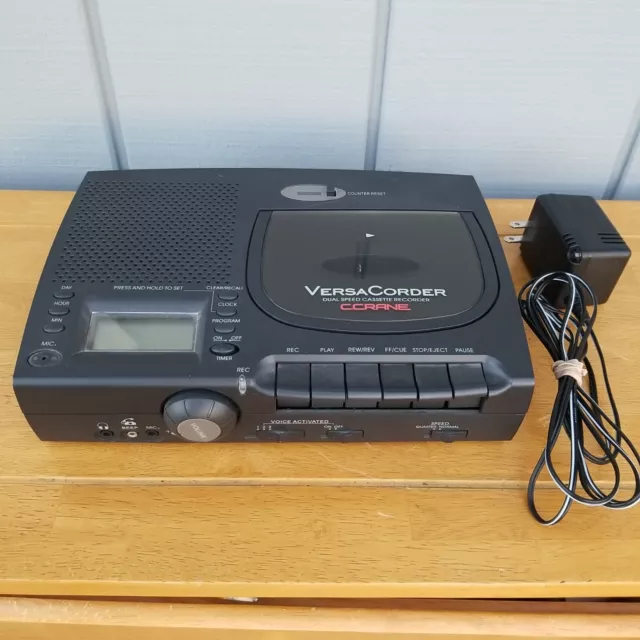 Sangean Versa Corder Dual Speed Cassette Recorder C.Crane Tested & Working