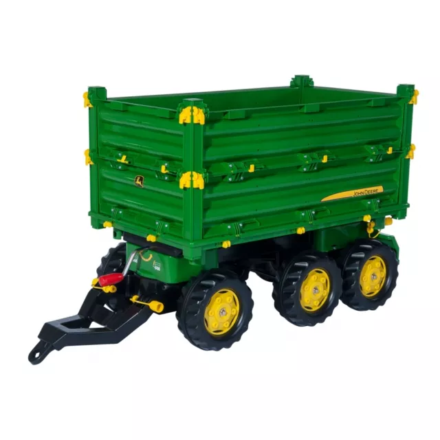 Rolly Toys John Deere Multi-Trailer Kipper Anhänger Dreiseitenkipper grün