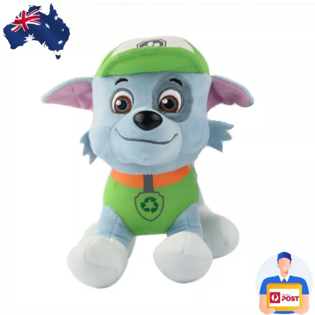 1pc 20cm ROCKY - Paw Patrol Rescue Dog Cute Pup Stuffed Soft Plush Kid Toy