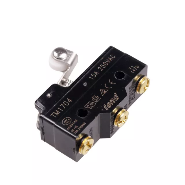 250V 15 Amp TM-1704 Short Hinge Roller Lever Micro Limit Switch