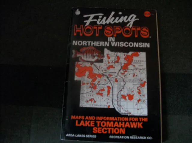 Fishing Hot Spots in Northern WI Lake Tomahawk Area Book by Bob Knops