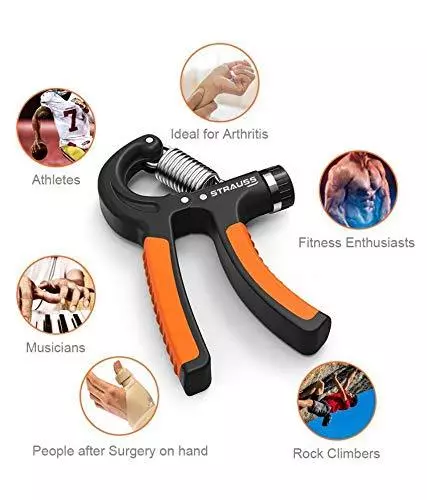 Hand Grip Exerciser Strength Wrist Forearm Muscle Training upto 40KG Adjustable 2