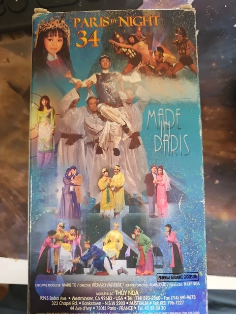 Paris By Night 34 Nguyen Cao Ky Duyen Vietnamese 2 VHS Tape Set Thuy Nga 1995
