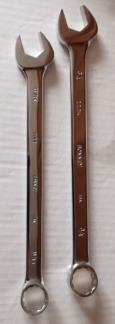 Herramienta de llave combinada de 12 puntos Bonney de lote antiguo EE. UU. 2 tamaños envío gratuito