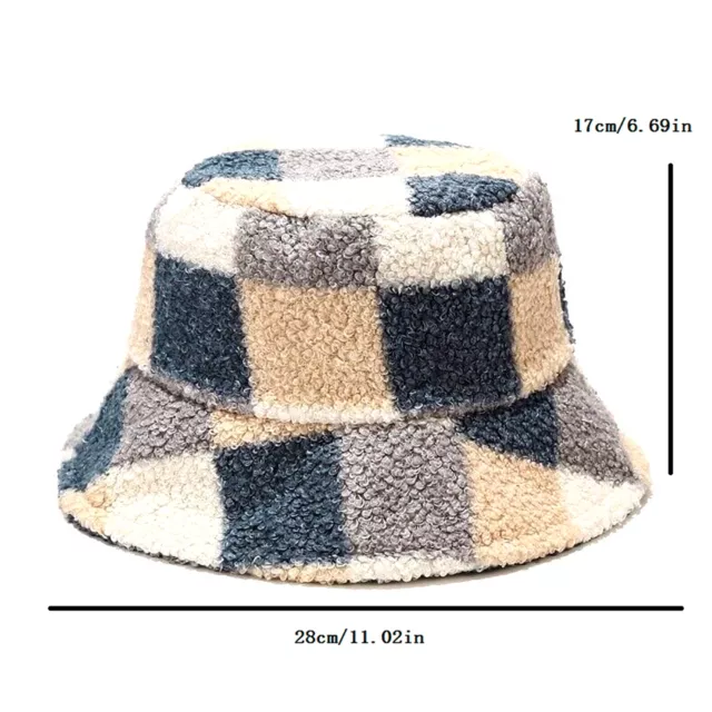 Chapeau seau pour femme d'hiver garder au chaud chapeau de pêcheur larges bords