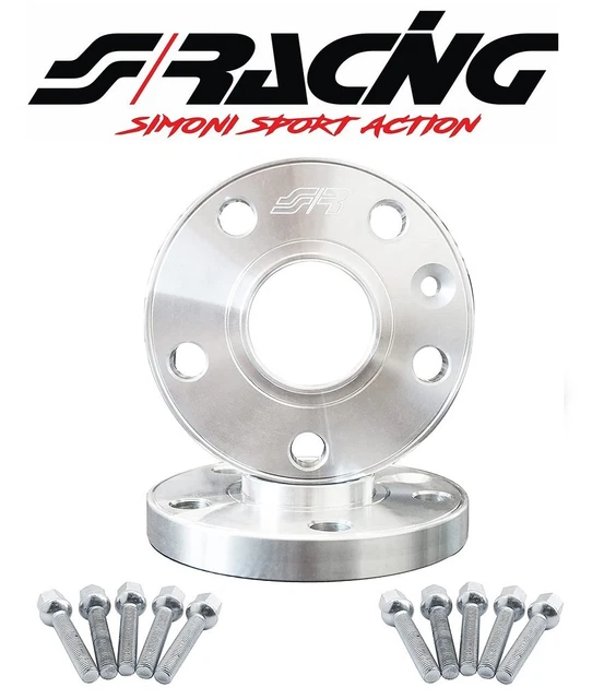 Élargisseurs De Voie OMP Speed - Épaisseur 15mm, PCD 4x100, CB 57.1 - Lot De 2, Aluminium Noir - Pour Tuning
