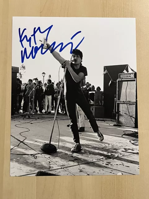 KEITH MORRIS HAND SIGNED 8x10 PHOTO AUTOGRAPHED CIRCLE JERKS LEAD SINGER COA