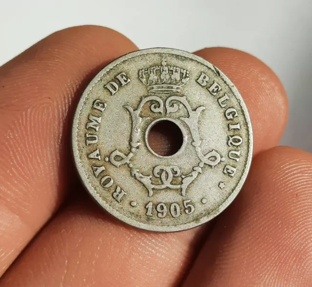 BELGIQUE , 10 centimes 1905 - Léopold II - type Michaux