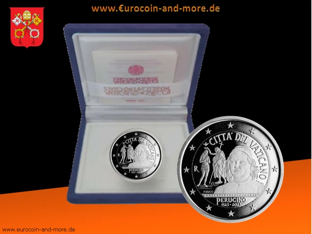 2 Euro Vatikan 2023 500. Todestag von Pietro Perugino  in der Box PP - Proof