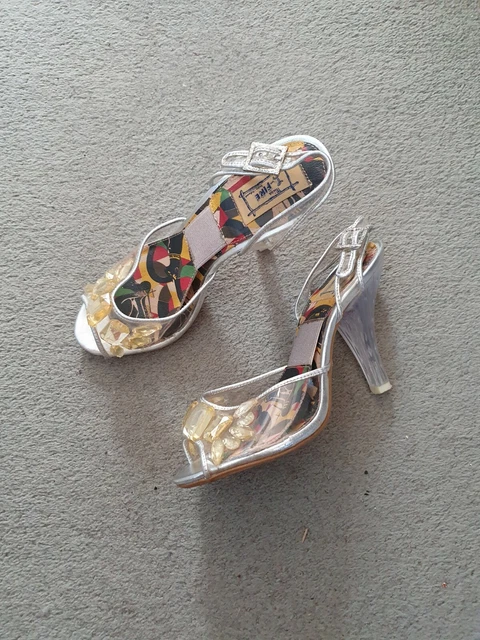 MISS L FIRE Cinderella Clear 1950s Style Lucite Shoes UK 3 EU 36 20.00 PicClick UK
