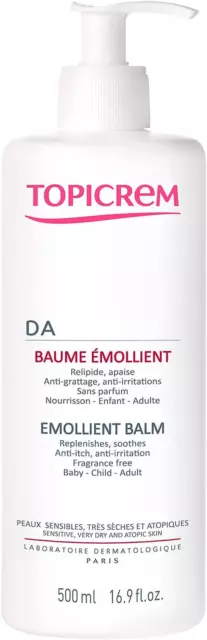 Topicrem - DA Baume Émollient - Crème Hydratante, Relipide, Nourrit & Apaise - S 2