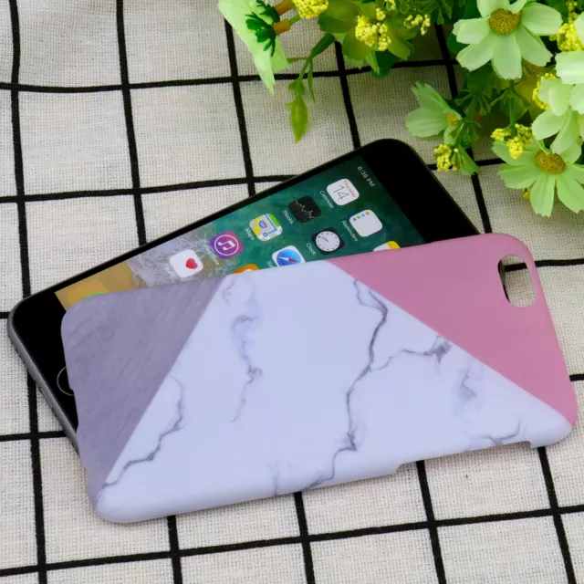 Funda rígida de teléfono de granito mármol color contraste suministro para iPhone 6/6S Plus 3
