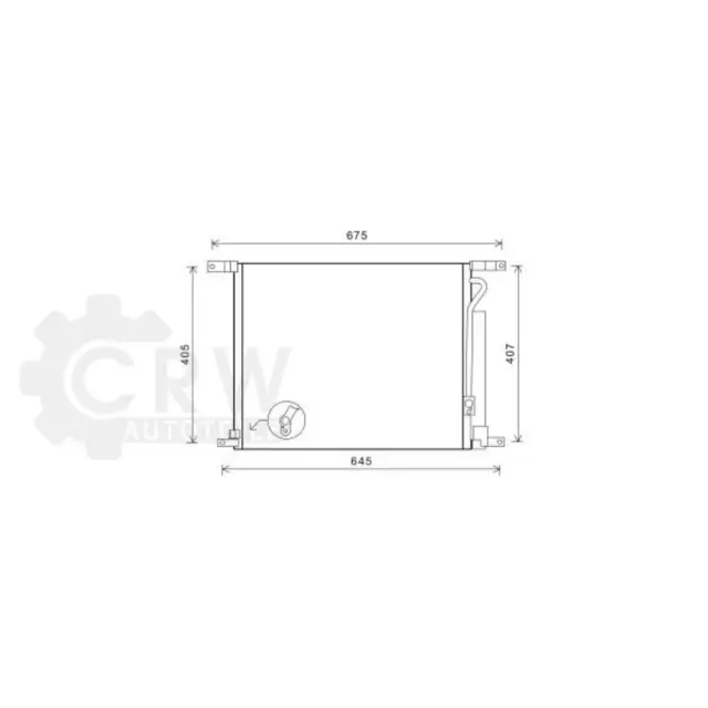 Kondensator Klimaanlage für Chevrolet Aveo Stufenheck 1.2 LPG Bj.09-20