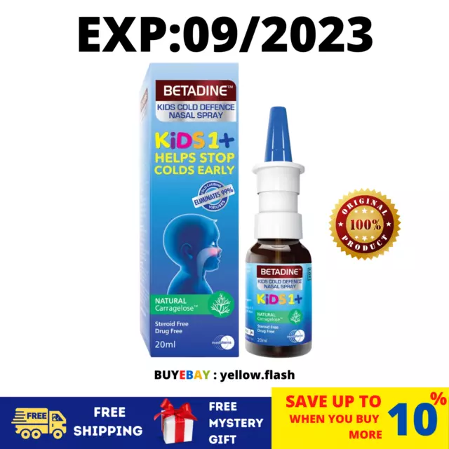 1 X Spray Nasal Betadine KIDS Cold Defense 20 ml LIVRAISON GRATUITE