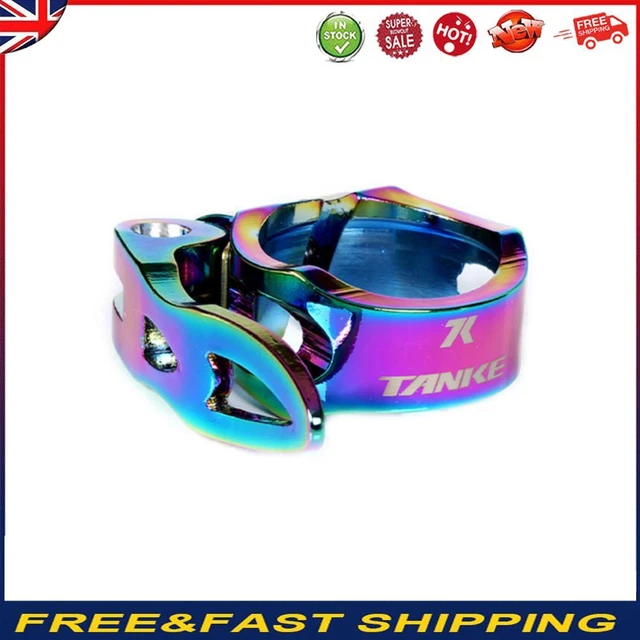 MTB Bike Seatpost Clamp Aluminum Alloy Road Bicycle Seat Tube Clip (31.8mm) -